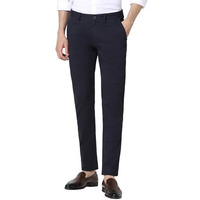 Peter England Men's Slim Casual Pants (Pctfsssfk75895_Size(86) Navy | Rise Style: Mid Rise
