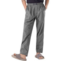 Damensch Relaxed Fit Premium Cotton Casual Style|Dual Pockets|Ultra Light| Breathable Microfibre Waistband|Anti-Bacterial|Stretchable, Soft Comfortable| Lounge Pyjamas For Men - Las Grey - 2Xl