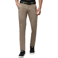 Van Heusen Men's Slim Mid Rise Casual Pants (Vstfwslbm22795_Brown, 36