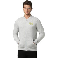 Van Heusen Mens Cotton Round Neck Regular Fit Sweatshirt (Vssturgpf82049_Charcoal_M)