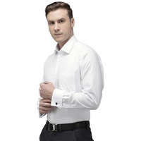 Van Heusen Cotton Men's Regular Fit Shirt (Vhsfbcub805755_White, 40