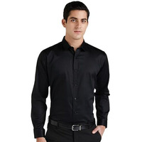 Van Heusen V Dot Men's Slim Fit Shirt (Vdsfeslfy40519_Black 39)