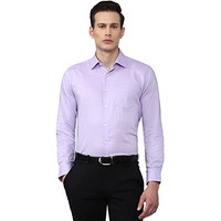 Van Heusen Men's Regular Fit Shirt (Vhsfbcubp13916_Purple