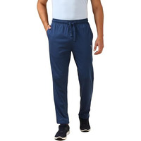Van Heusen Men's Straight Track Pants (Ihqtkl1Bs50056_Blue_Xl, Mid Rise