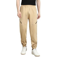 Nobero Men's Straight Mid Rise Sweatpants (1M-Bwjg-R0137_Oatmeal, Large