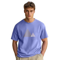 Nobero Men's Graphic Print Regular Fit T-Shirt (1M-Twts-C0818-Sa_Periwinkle_1
