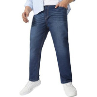 Urbano Plus Men's Blue Regular Fit Denim Jeans Stretchable (Plusavwhskrwhip-Mblu-44)