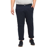 Urbano Plus Men's Dark Blue Cotton Light Weight Non-Stretch Regular Fit Casual Trouserss (Plusepnchinop-22-Navy-44)