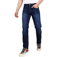 Urbano Fashion Men's Dark Blue Regular Fit Washed Jeans Stretchable (Avwhkwhireg-Dblu-34)