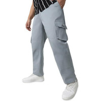 Urbano Plus Men's Light Blue Regular Fit Solid Cargo Chino Pant With 6 Pockets (Pluschicargop-08-Lblue-44)