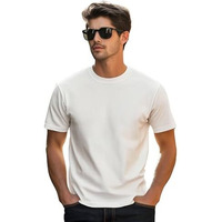 VeirdoWhite Regular Fit Half Sleeves Round Neck Solid Pure Cotton T-Shirt For Men (Tsh_V_99_White_M)