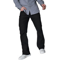 Hubberholme Men Black Regular Boot Cut Fit Jeans