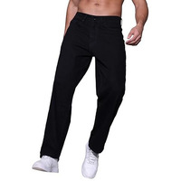 Hubberholme Men Black Regular Loose Fit Jeans Hhmjnw23503A_Bk_32