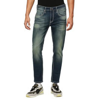 Pepe Jeans Men's Mid Rise Slim Fit Jeans, Green, 30
