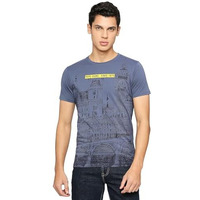 Pepe Jeans Men's Slim Fit Graphic Printed T-Shirts Union Blue