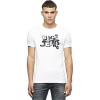 Pepe Jeans Mens Printed Slim Fit T-Shirt (Pm509341_White L)