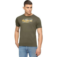 Pepe Jeans Men's Slim Fit Printed T-Shirts Olive Green