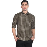 Arrow Men's Slim Fit Shirt (Asadosh02253_Olive Green