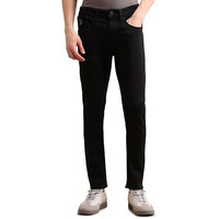 U.S. Polo Assn. Men's Mid Rise Tapered Jeans (Udjeno1285 Black, 32