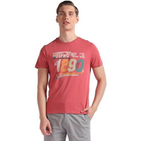 U.S. Polo Assn. Men's Plaid Slim Fit T-Shirt (Udtsh1872_Coral Pink