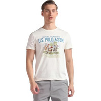 U.S. Polo Assn. Men's Plaid Slim Fit T-Shirt (Udtsh1908_Ivory