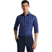 Arrow Men's Cotton Slim Fit Shirt (Araeosh1282_Blue, 40