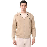 U.S. Polo Assn. Men's Cotton Neck Hooded Sweatshirt (Usswsf0230_Beige