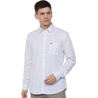Arrow Men's Printed Full Sleeve Slim Fit Point Collar Cotton Casual Shirt