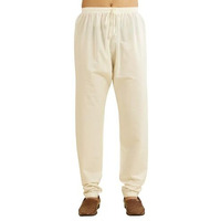 Diwas By Manyavar Men's Cotton Solid Churidar (Cream,Xxl)