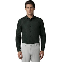 Louis Philippe Men's Checkered Slim Fit Shirt (Lysfasspm78454_Olive