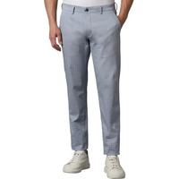 Louis Philippe Men's Slim Tapered Trousers (Lytfsslfi13446_Blue