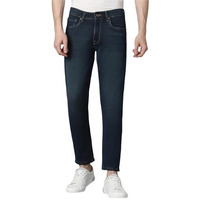 Louis Philippe Men's Slim Mid Rise Jeans (Lrdncctp121779_Navy, 34