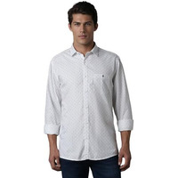Louis Philippe Men's Slim Fit Shirt (Lrsfnslp382152_White