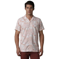 Louis Philippe Men's Solid Slim Fit Shirt (Lrshnslf832278_Orange