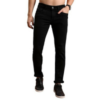Highlander Men's Straight Jeans (Phjn000002_Black_M)