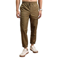 Highlander Men's Regular Pants (Phtr000013_Khaki_L)