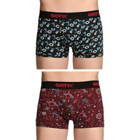 Genx Jazz Printed Trunk - Elegant, Trendy&Comfortable, 100% Combed Cotton Men's Underwear(Pack Of 2)(Colors&Print May Vary)-90Cm Assorted