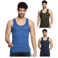 Lux Venus MenS Vest - 100% Cotton Premium Baniyan(Pack Of 3)(Color May Vary)-90Cm Assorted