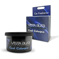 Vista Auto Care Cool Cologne Car Freshener  40G, Wooden Fiber, Long-Lasting Refreshing Scent, Odor Eliminator For Cars, Offices & Small Spaces  1 Pack