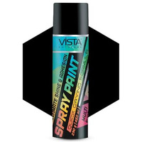Resil Vista Black Matte Spray Paint 400 Ml (290 G)| Diy Acrylic Spray Paint | Quick-Drying, Multi-Surface Aerosol For Metal, Wood, Plastic, Walls, Automotives