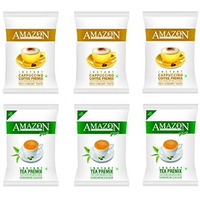 Amazon 3 In 1 Instant Cappuccino Coffee Powder And Cardamom Plus Tea Premix Tea, Coffee, Milk And Sugar Combo Each 3 Kg Pack For Vending Machine