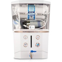Kent Supreme Copper Ro Water Purifier | Advanced Ro Tech For Sabse Shudh Paani | Ro+Uv+Uf+Copper+Tds Control+Uv Led Tank | Auto Flush | 8L | 20Lph | Ideal For Borewell/Tanker/Municipal Water