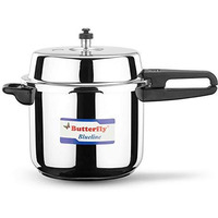 Butterfly Blue Line Stainless Steel Outer Lid Pressure Cooker, 10 Litre