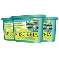 Absorbia Moisture Absorber With Ag+ Silver Ions | Pack Of 3 (600Ml Each) | Moisture Absorber For Wardrobe | Dehumidifier For Room Moisture | Air Freshener For Room, Toilet | Moisture Absorbers