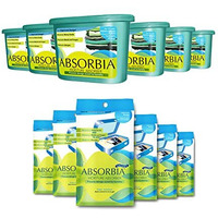 Absorbia Moisture Absorber Classic - Pack Of 6 | Absorbia Sachet(100Gms X6 Sachet) | Dehumidier For Bags, Suitcases, Drawers Wardrobe, Cupboards & Closets