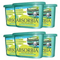 Absorbia Moisture Absorber With Ag+ Silver Ions | Pack Of 6 (600Ml Each) | Moisture Absorber For Wardrobe | Dehumidifier For Room Moisture | Air Freshener For Room, Toilet | Moisture Absorbers