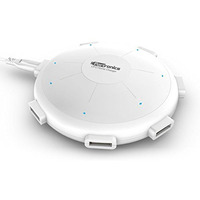 Portronics Por 343 Ufo Usb Home Charger 6 Ports 8A Charging Station For Smartphones And Tablets - White
