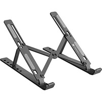 Portronics My Buddy K Portable Laptop Stand With Adjustable Height, Foldable, Overheating Protection For Laptops & Macbooks (Grey)