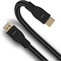 Agaro Hdmi To Hdmi V2.0 Nylon Braided Cable For Monitor, Television, Dvd Player (Black, 3M)