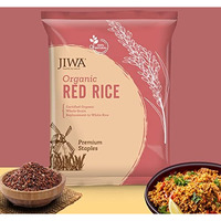 Jiwa Healthy By Nature Jiwa Organic Red Rice Lal Chawal Wholesome Nutrient Profile Rich In Fiber Certified Organic & Naturally Gluten Free 100% Natural & Wholegrain 1 Kg
